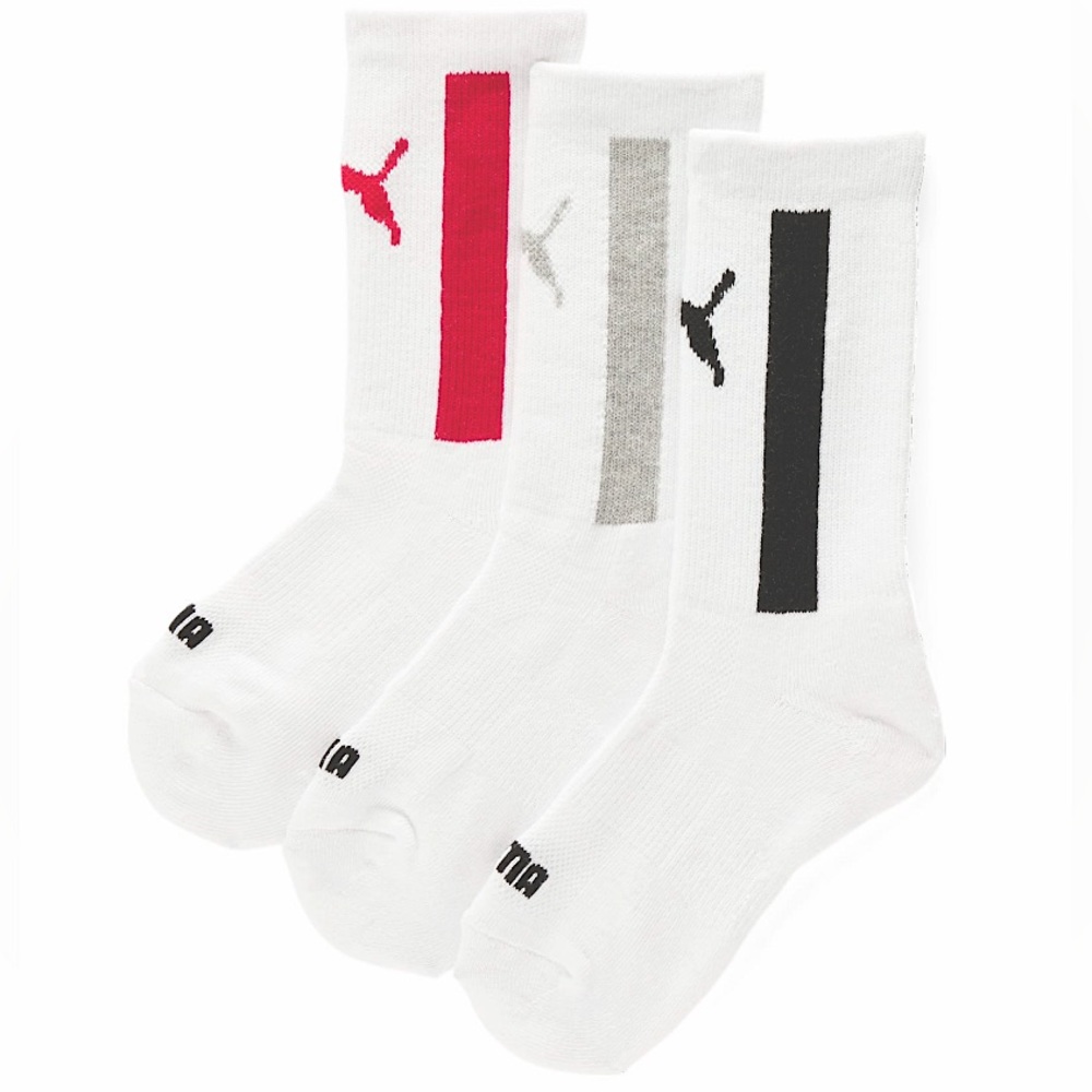 BRAND NEW Sealed Puma Crew-Length Kids’ Socks [3 Packs]